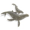 SPI Home First Surfacing Wall Plaque – 37" Wide Aluminum Humpback Whale and Calf Ocean-Inspired Wall Art - 2 of 4