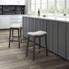 OUTSUPPLY Contemporary Saddle Counter Stool, Backless Design Stool for Kitchen Islands & Bars, Easy Assembly - 3 of 4