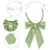 Elerevyo Women's Pre-Tied Solid Color Western Ribbon School Uniform Bow Ties - 3 of 4