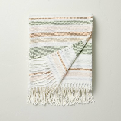 Multi-Stripe Woven Throw Blanket - Hearth &#38; Hand&#8482; with Magnolia_1