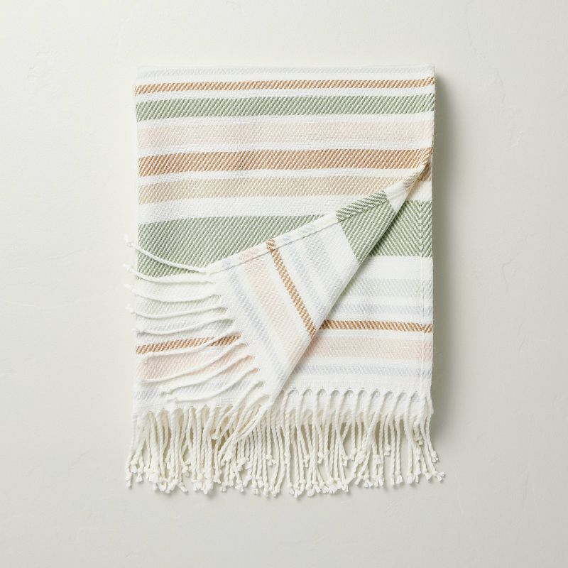 Multi-Stripe Woven Throw Blanket - Hearth &#38; Hand&#8482; with Magnolia, 1 of 5