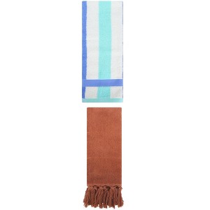 REGALWOVEN 2 Packs Cotton Absorbent Soft Decorative Bathroom Hand Towel for Kitchen - 1 of 4