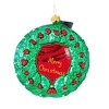 Christopher Radko 5.0 Inch Holy Rendezvous Ornament Snowman Couple Wreath Tree Ornaments - 2 of 3