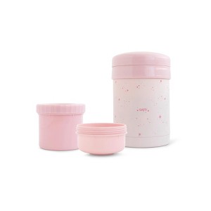 SARO "Galaxy" Food Thermo with Containers - Stainless Steel, Insulated, Hot/Cold, BPA-Free & Microwave Safe - 1 of 2