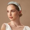 Unique Bargains Women's Elegant Ink Wide Sponge Hairband 6.30"x5.71" 1 Pc - 2 of 3