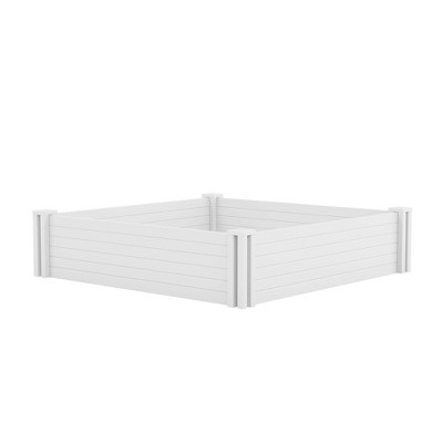 11.75" Outdoor Raised Garden Bed White - Suncast