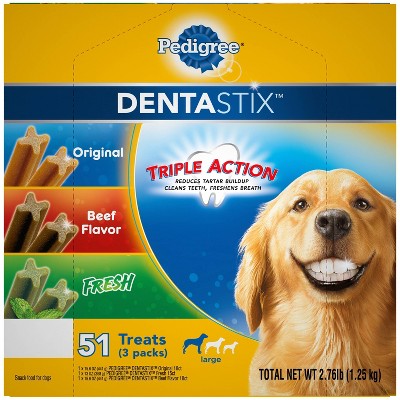 Pedigree Dentastix Variety Pack Large Dental Dog Treats - 51ct