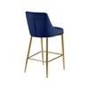 Meridian Furniture,Karina Navy Velvet Stool, Set of 2 - 2 of 4