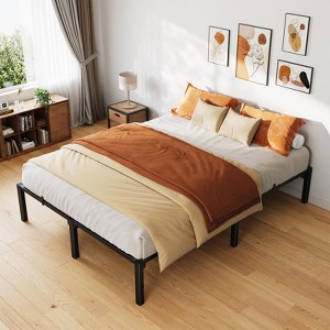 6 Inch Tiwn Bed Frame, Heavy Duty Metal Platform Bed Frame with Durable Iron Slat Support and Legs - 1 of 4