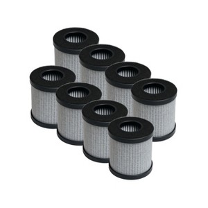 Nispira 3-in-1 HEPA with Activated Carbon Filter Replacement For CALODY Easycare E-L2 Portable Air Purifier for Car Desktop, 8 Packs - 1 of 4