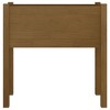 vidaXL Solid Pine Wood Garden Planter-Weather-Resistant Outdoor Flower Box in Honey Brown 27.6"x12.2"x27.6" - 3 of 4