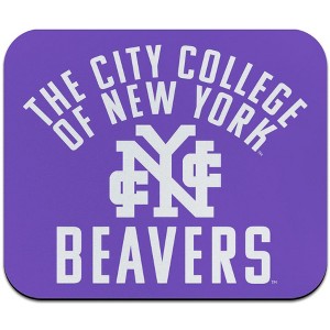 City College of New York Beavers Logo Low Profile Thin Mouse Pad - 1 of 2