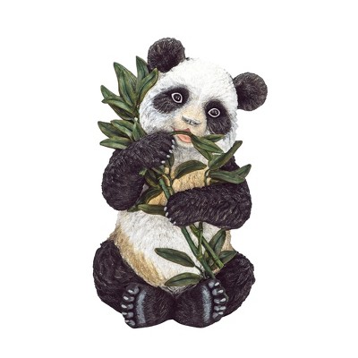 Hand-Painted Black and White Resin Panda Sculpture
