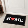 Evideco French Home Goods Welcome Door Mat, Non-Slip 100% Recycled PVC Rug, Two Sizes Available, Indoor/Outdoor Use - 2 of 4