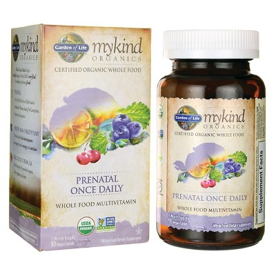 Garden of Life Multivitamins Mykind Organics Prenatal Once Daily Whole Food Multivit Tablet 90ct