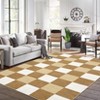 Washable Non Slip Modern Geometric Area Rugs, Indoor Contemporary Floor Carpet for Home Office - 3 of 4