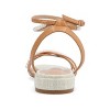 Journee Collection Womens Tulsi Faux Pearl Ankle Strap Covered Block Heel Sandals - 3 of 4