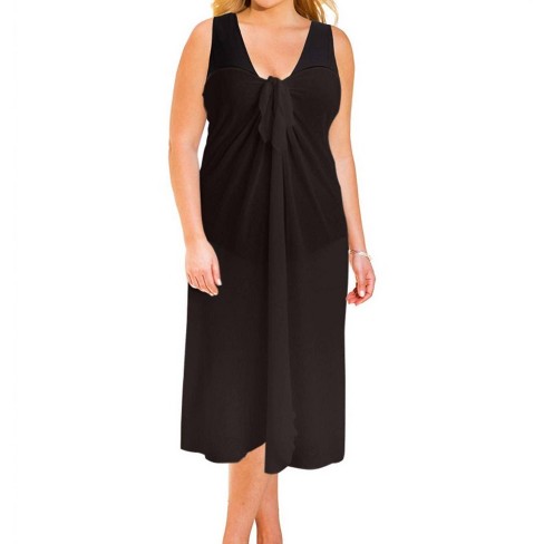 Women's Sun Diva Plus Size Long Pareo Cover Up - Always for Me - image 1 of 2