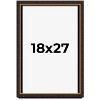 PosterPalooza | Modern Shadow Box 1" Depth Brown Picture Frame - UV Acrylic, Backing, Hanging Hardware - 2 of 4