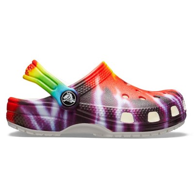Crocs Toddler Classic Tie-Dye Graphic Clogs