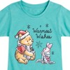 Girls' - Winnie the Pooh - Pooh & Piglet Warmest Wishes Christmas Fitted Short Sleeve Graphic T-Shirt - 2 of 4