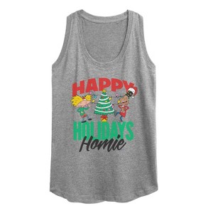 Women's - Hey Arnold! - Holiday Homes Graphic Racerback Tank - 1 of 4