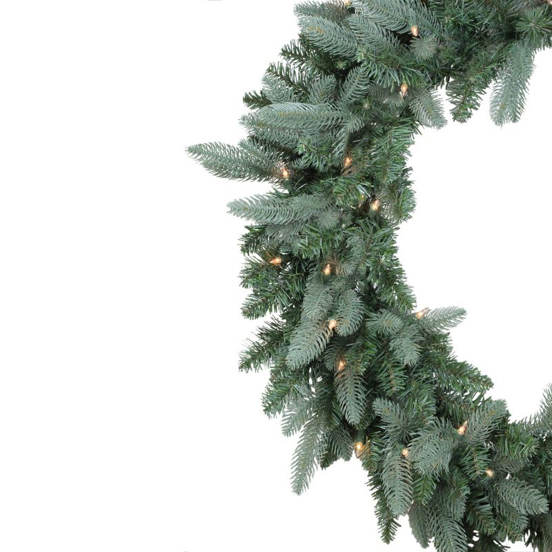 Northlight Real Touch™️ Pre-Lit Washington Frasier Fir Artificial Christmas Wreath - 48" - Clear Lights, 3 of 9