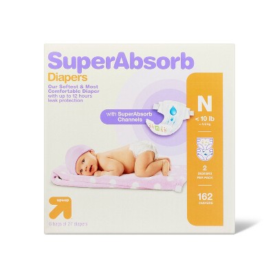 Disposable Diapers Giant Pack - Size Newborn - 162ct - up & up™
