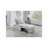 Poundex,Upholstered Wide Welt Corduroy Convertible Chair - 4 of 4