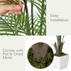 Fake Palm Tree Faux Areca Palm Plants with Full Life like Palm Leaves Realistic Trunks Fake Tropical Palm Tree - 3 of 4