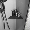 BWE Wall Mount 7.7 in. W x 12 in. D Triangular Bathroom Corner Shelf Shower Shelf Decorative Wall - 2 of 4