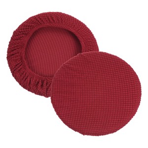 Unique Bargains Non-slip Washable Elastic Round Bar Stool Seat Cushions 2 Pcs - 1 of 4
