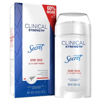 Secret Clinical Strength Sport Fresh Soft Solid Antiperspirant & Deodorant - 2.6oz
