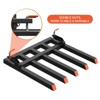 Clamp on Debris Forks Fits 48" Buckets, Double Nuts 2500 lbs Loading Weight Pallet Forks for Loader, Tractor Buckets, Skidsteer, for Removing Limbs - 2 of 4