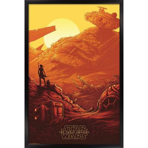 Trends International 24x36 Star The Last Jedi - Graveyard Framed Poster Prints : Target