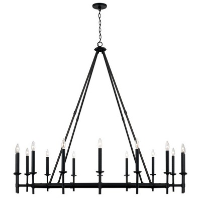 Capital Lighting Ogden 16 - Light Chandelier in  Brushed Black Iron