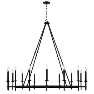 Capital Lighting Ogden 16 - Light Chandelier in  Brushed Black Iron - 1 of 3