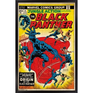 Trends International Marvel Comics - Black Panther - Jungle Action Cover Framed Wall Poster Prints - 1 of 4