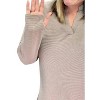 Women's Long Sleeve With Thumbholes Gabby Top - honeyme - 3 of 3