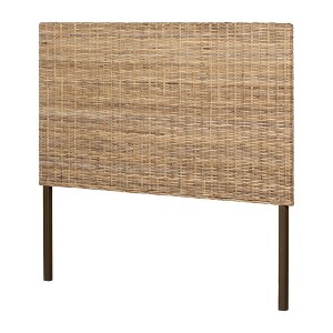 Full Avilla Rattan Headboard - South Shore: Wall-Mounted, Eco-Friendly Design - 1 of 4