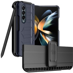 Nakedcellphone Case and Holster Belt Clip Combo for Samsung Galaxy Z Fold 4 Phone - 1 of 4