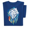 Collections Etc Wolf Couple Dreamcatcher Short Sleeve Graphic Tee XX-Large Gender Neutral Navy - 4 of 4