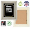 Cardinali Plein Air, Silver 8x10" Picture Frame with Acrylic Glazing & Cardboard Backing, for Photography or Canvas Frame, 3 Wide Moulding, 1/2 Rabbet - 4 of 4