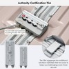 Vynxaria 20in Pink Aluminum Frame Luggage USB Port Spinner Wheels TSA Lock Ideal for Short Trips Beach Holidays Fashion - 4 of 4