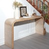 59" Wooden Entryway Console Table,Console Table With Beaded Ttrim And Wood Frame,Entrance Table For Hallway,Living Room-Cuddlewood - 2 of 4