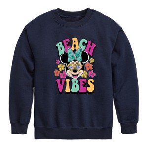 Boys' - Disney - Beach Vibes Graphic Long Sleeve Fleece Sweatshirt - 1 of 4