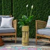 Wooakway 24" H Polynesian Style Novelty Statue Planter Outdoor Indoor Urn Planter Decor Garden Pot Antique Green - 3 of 4
