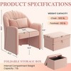 Yaheetech Modern Barrel Shaped Chair with Footrest Storage for Living Room, Bedroom - 3 of 4
