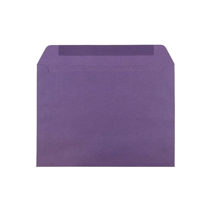 JAM Paper 9 x 12 Booklet Envelopes Dark Purple 572312532I, 2 of 3