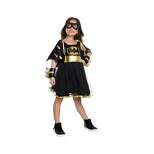 Rubies Black and Gold Girls Batgirl Tutu Dress 2-1 Halloween Costume Small 5-6